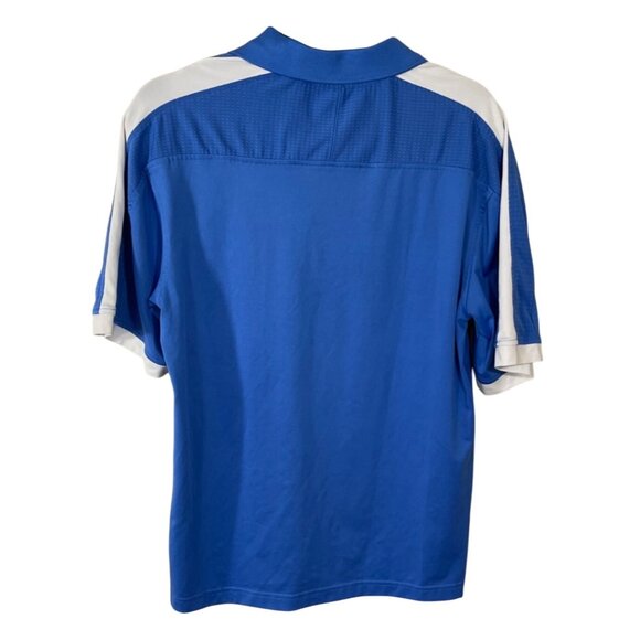 Pebble Beach Performance Polo Shirt Blue White S Small Golf - Picture 2 of 4